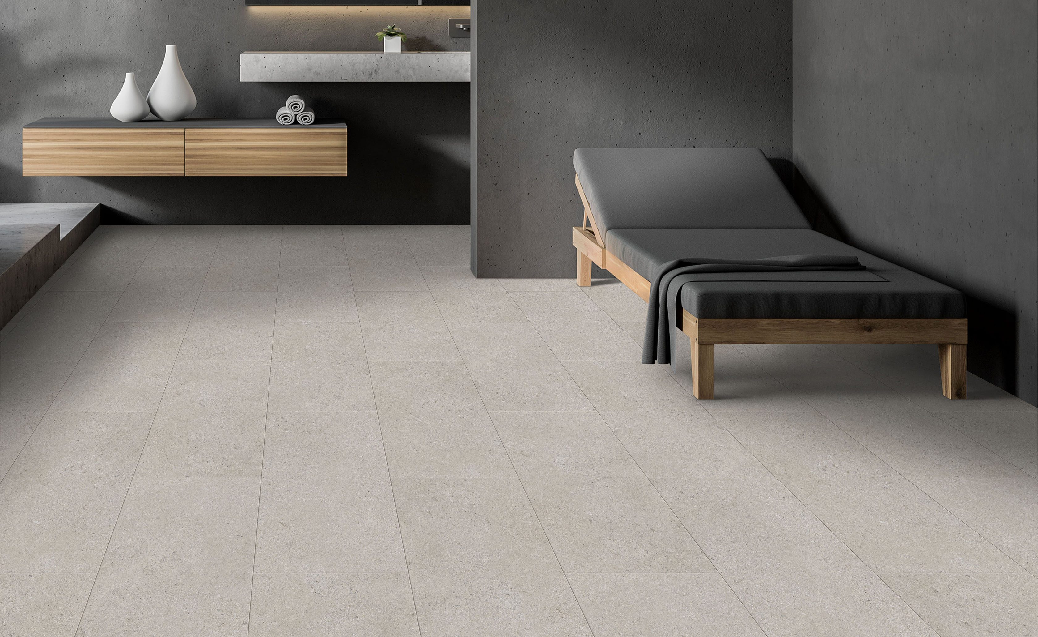 Luxury Vinyl - SmartDrop Elite Tile - Sierra Terrazzo - Fuzion